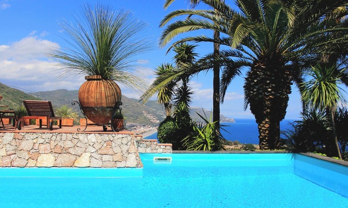 Taormina Villa | VILLA LOU TAORMINA Private Villa with Panoramic Sea View Pool