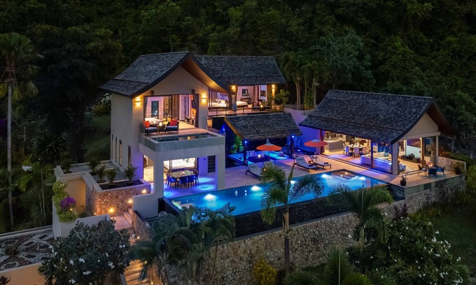 Bophut Villa | Villa Tiga: 2 Bed Cliffside Seaview Oasis