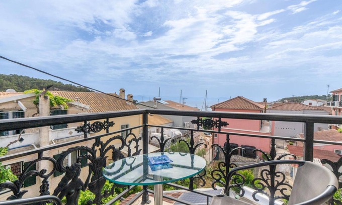 Gaios Apartment | Wake up to stunning sea views at Paxi Apartment in the heart of Gaios