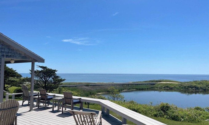 Chilmark House | Walk to Beach, Kayak from Backyard Dock, Ocean & Squibnocket Pond Views