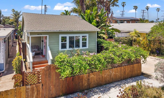 Ocean Beach Cottage | Walkable Boho Beach Bungalow w/Fire Pit & Yard!