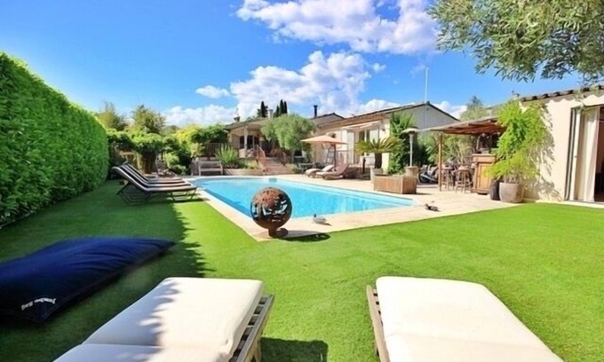 Mouans-Sartoux House | Warm summer Provencal villa, quiet, green, sunny, pisc/garden/jacu/petanque