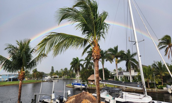 Palm City House | Waterfront Luxury Home with Private Dock for 50-foot boat