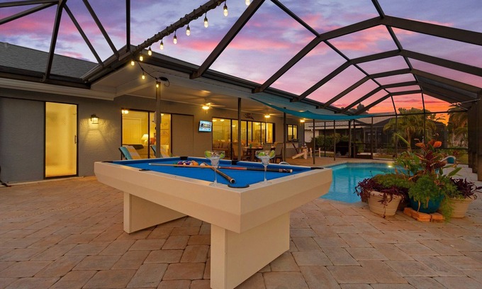 Fort Myers Villa | Waterfront Pet Friendly Villa, Heated Pool & Pool Table- Villa Nautical Breeze - Roelens Vacations