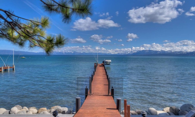 Tahoe City House | Whispering Pines by Tahoe Getaways - Lakefront w/Private Pier, Buoy w Pool Table, Fireplace