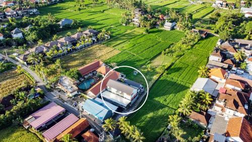 Peliatan House | White-Blue House 2 - Pvt Room, Shared Pool&Kitchen
