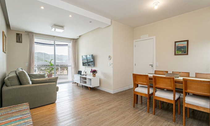 Itacorubi Apartment | WI-FI 500MB | Balcony with Barbecue | Pool #ITA11