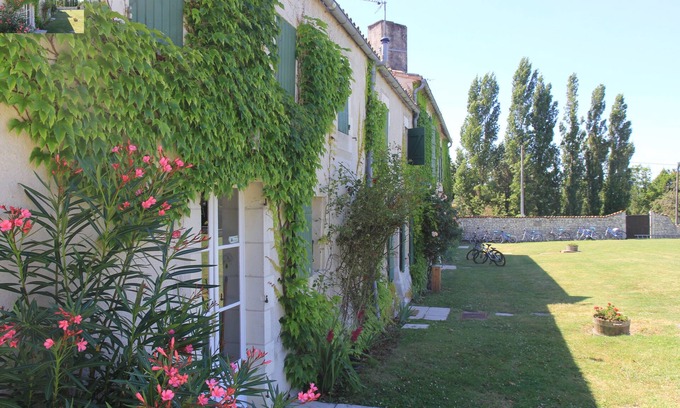 Mortagne-sur-Gironde Cottage | WISTERIA heated swimming pool surrounded by vineyards and not far from the beaches