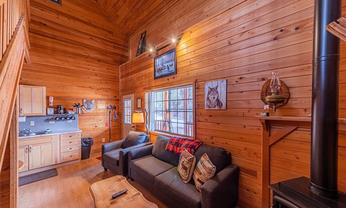 Christopher Creek Cabin | Wolves Den Cabin,WIFI, game room - Backs Tonto Forest, stocked kitchen, heat AC
