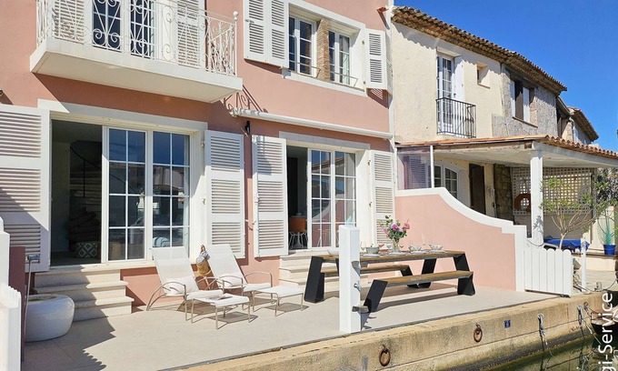 Port Grimaud House | Wonderful air-conditioned house for 10 people and double mooring of 13m
