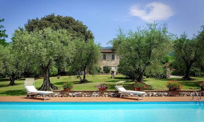 Capannori Villa | Wonderful private villa with WIFI, A/C, private pool, TV, patio and panoramic view, close to Lucca