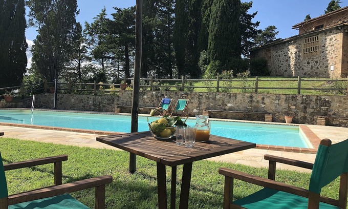 Pomarance Villa | Wonderful private villa for 13 guests with private pool, WIFI, TV, patio, panoramic view and par.