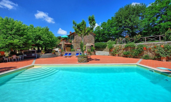 San Pietro a Cegliolo Villa | Wonderful private villa with WIFI, private pool, A/C, TV and panoramic view, close to Cortona