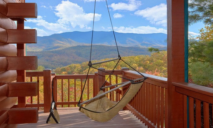 Gatlinburg - Pigeon Forge Cabin | WONDROUS VIEWS in your Backyard! LUXE Log Cabin Experience! 5 Minutes to Town!
