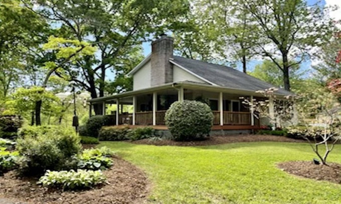 Skyland House | Wooded Retreat in Asheville w/Hot Tub & Fireplaces