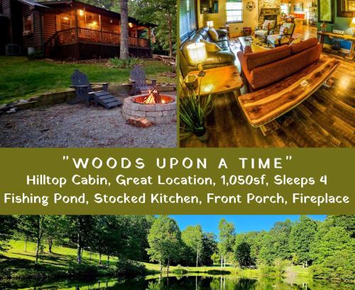 Murphy House | Woods Upon a Time Remodeled Cabin with Fireplace, Pond View & Firepit - Your Getaway Story Awaits!
