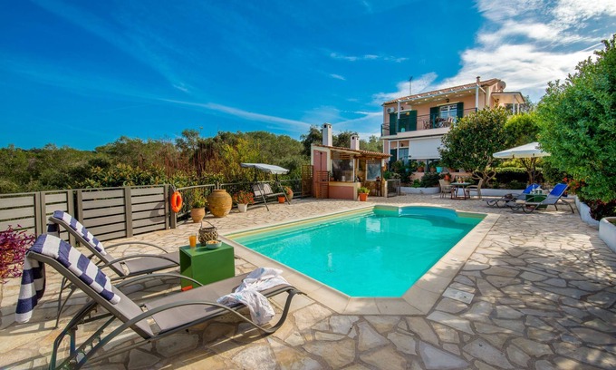 Lakka Villa | Yiotta: Amazing views of Lakka, private pool, WiFi