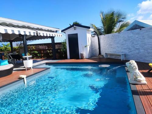 Damencourt Apartment | ZANNANNA F1 de charme tout équipé Le Moule avec piscine