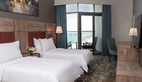 Deluxe Double or Twin Room, Partial Sea View