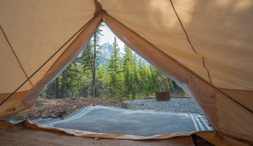 Glamping Canvas Bell Tent (walk-in)