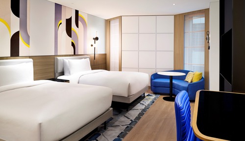 Club Room, 2 Double Beds, Non Smoking, City View (Club Lounge Access for 2 Guests)
