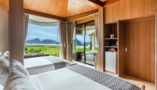 Panoramic Villa, 2 Queen Beds, Private Pool, Sea View