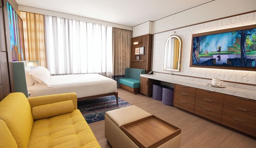 Deluxe Sutdio - Standard View Wheelchair Accommodation Roll In Tub Hearing Accommodation Queen Bed a