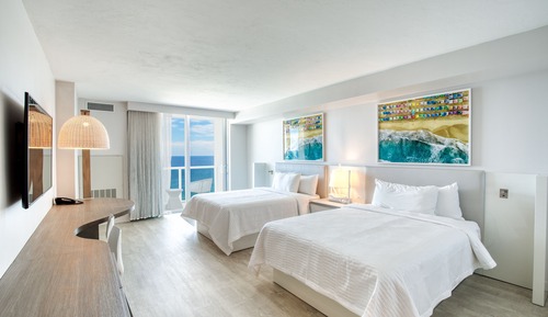 Oceanfront Two Queen Beds Room