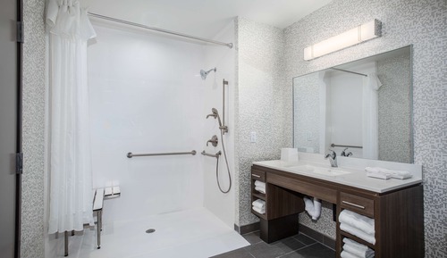 Suite, 1 King Bed, Accessible (Mobility & Hearing, Roll-In Shower)