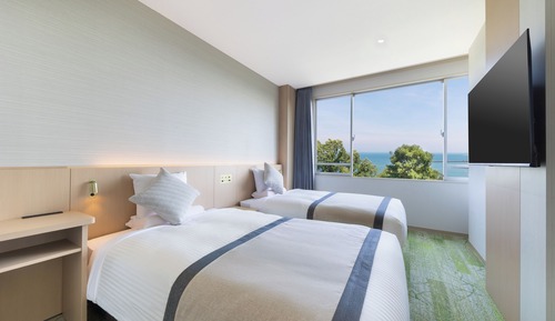 [Ocean View] Standard Twin (With private bathroom) (Non-smoking)