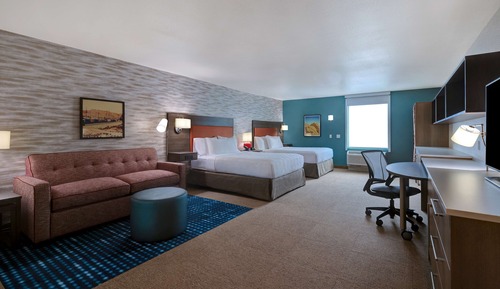 Studio, 2 Queen Beds, Accessible (Mobility & Hearing, Roll-in Shower)