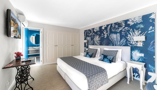 Double or Twin Room, Terrace, Sea View