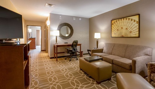 Suite, 1 King Bed with Sofa bed, Refrigerator & Microwave (2 Rooms)