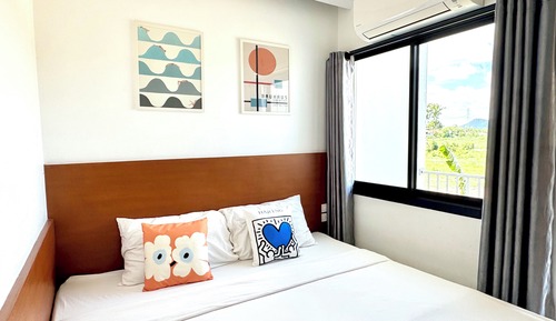 Basic Room, 1 King Bed, Balcony, Garden View