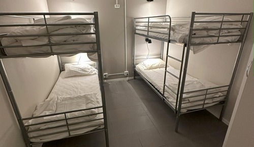 6-Bed Economy Room (shared bathroom, no windows)