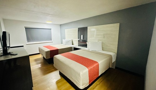 Basic Double Room, 2 Queen Beds, Non Smoking, Courtyard View