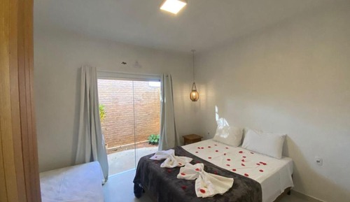 Family Chalet, 1 Double Bed and 2 Single Beds, Garden View