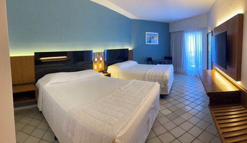 Deluxe Quadruple Room, Pool View