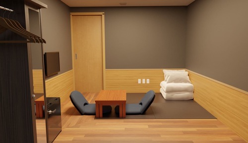 Standard Double Room, Japanese Futon, Non Smoking, Private Bathroom