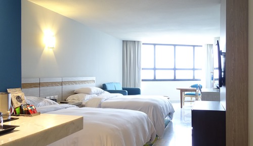 Standard Room, 2 Queen Beds, Non Smoking, Beach View