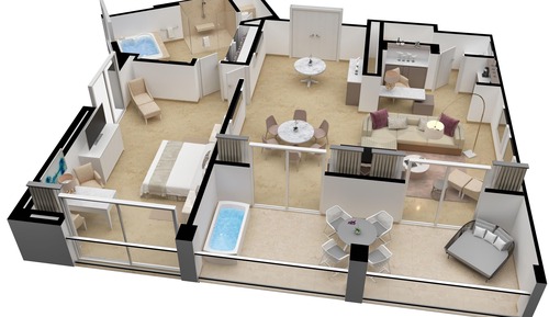 Royal Presidential Suite Ocean Front
