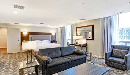 Suite, 1 King Bed with Sofa bed, Kitchen