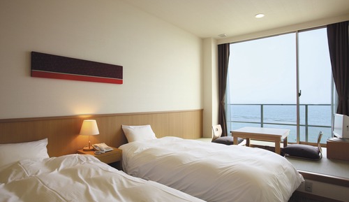 Twin Room, 2 Twin Beds, Non Smoking, Ocean View (Japanese-Style Room)