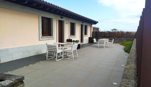 Double room with living room, 1 double bed and 1 sofa bed