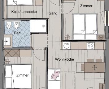 Three-Bedroom Apartment