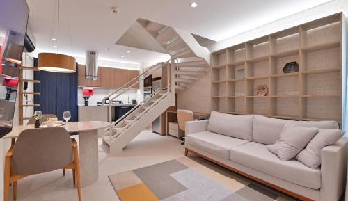 One-Bedroom Apartment with Balcony and City View