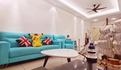 Three-Bedroom Premium Apartment with Balcony