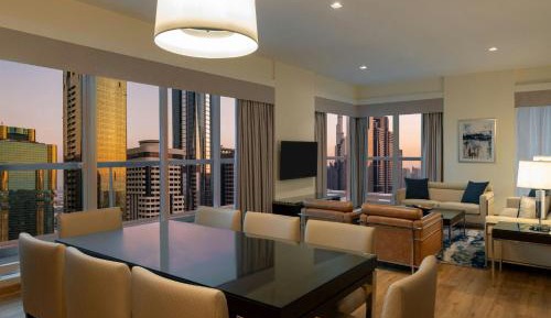 Two Bedroom Suite with balcony - Complimentary shuttle service to Dubai Mall and Kite Beach