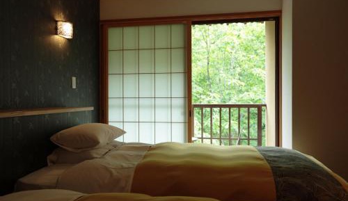 Room with Tatami Area and Shared Bathroom