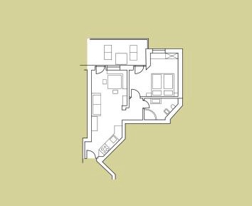 Apartment with Mountain View